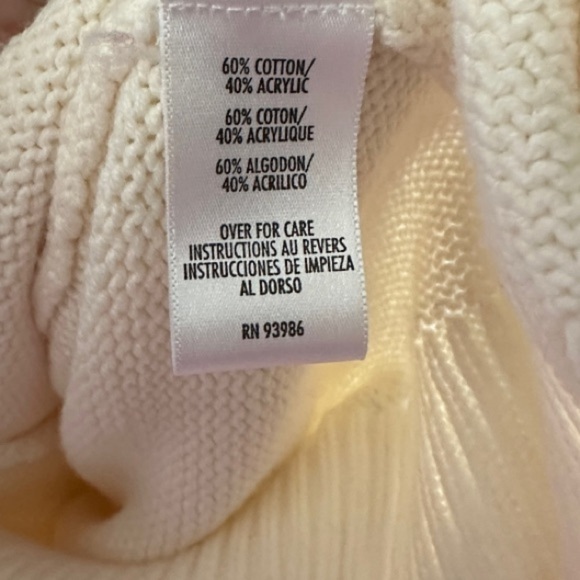 Casual Corner Cotton Blend Turtleneck Sweater with Sequins - Picture 6 of 7